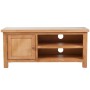 Mueble para TV madera maciza de roble 103x36x46 cm