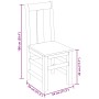Sillas de comedor 2 uds madera maciza de acacia