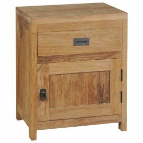 Mesita de noche de madera de teca maciza 40x30x50 cm en Mesitas de noche | Comprar online en Foro24