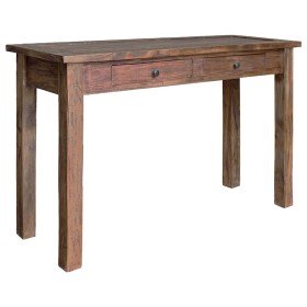 Mesa consola de madera maciza de caoba 123x42x75 cm