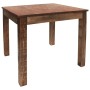 Mesa de comedor de madera reciclada mixta 82x80x76 cm