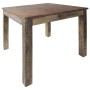 Mesa de comedor de madera reciclada mixta 82x80x76 cm
