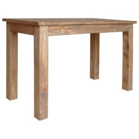 Mesa de comedor de madera maciza de caoba 120x60x77 cm