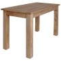 Mesa de comedor de madera maciza de caoba 120x60x77 cm