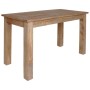 Mesa de comedor de madera maciza de caoba 120x60x77 cm
