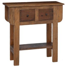 Mesa consola de madera reciclada mixta 80x35x80 cm en Mesas auxiliares | Comprar online en Foro24