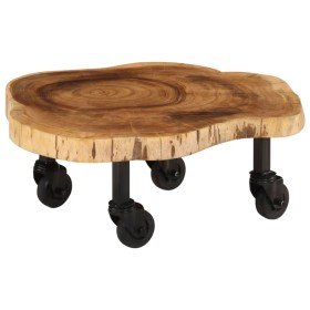 Mesa de centro de madera de acacia maciza 60x55x25 cm en Mesas de centro | Comprar online en Foro24
