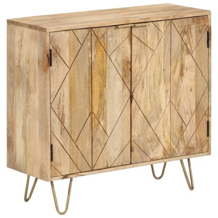 Aparador de madera maciza de mango 80x30x75 cm