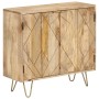 Aparador de madera maciza de mango 80x30x75 cm