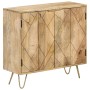 Aparador de madera maciza de mango 80x30x75 cm