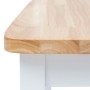 Sillas comedor 2 uds madera maciza caucho blanco y madera claro en Sillas de comedor | Comprar online en Foro24