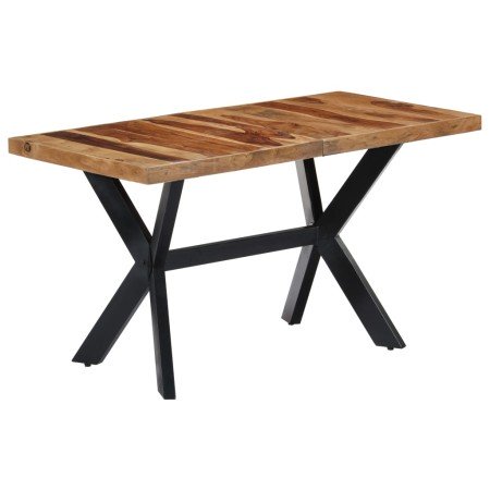 Mesa de comedor madera maciza de acacia 140x70x75 cm en Mesas de cocina y de comedor | Comprar online en Foro24