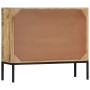 Aparador de madera de mango maciza 88x30x71 cm