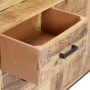 Aparador de madera de mango maciza 88x30x71 cm