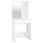 Vanity set with LED lights, made of bright white plywood. by vidaXL, Bedroom Dressers - Ref: Foro24-3114135, Price: 115,40 €,...