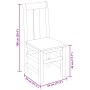 Sillas de comedor 6 unidades madera maciza