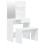 Weißes Schminktischset 74,5x40x141 cm von vidaXL, Schlafzimmerkommoden - Ref: Foro24-3114139, Preis: 108,15 €, Rabatt: %
