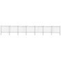 Valla de jardín con aro superior de acero 1248x150 cm negra