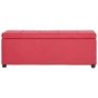 Banco con espacio de almacenaje 116 cm cuero sintético rojo en Bancos para recibidores y almacenamiento | Comprar online en Foro