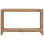 Mesa consola de madera maciza de teca 120x35x75 cm