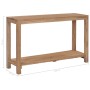 Mesa consola de madera maciza de teca 120x35x75 cm