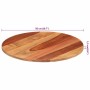 Tablero de mesa redonda madera maciza de acacia 15-16 mm 50 cm