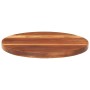 Tablero de mesa redonda madera maciza de acacia 25-27 mm 40 cm