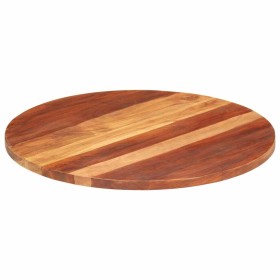 Tablero de mesa redonda madera maciza de acacia 25-27 mm 70 cm