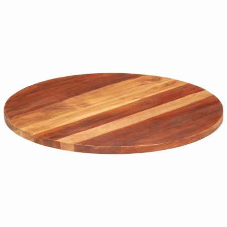 Tablero de mesa redonda madera maciza de acacia 25-27 mm 70 cm