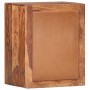 Mesita de noche de madera maciza de acacia 40x30x50 cm