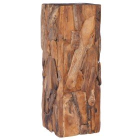 Mesa auxiliar de madera maciza de teca 30x30x80 cm en Mesas auxiliares | Comprar online en Foro24