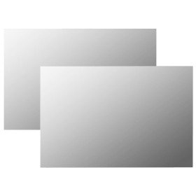 Espejos de pared rectangulares 2 unidades vidrio 60x40 cm en Espejos | Comprar online en Foro24