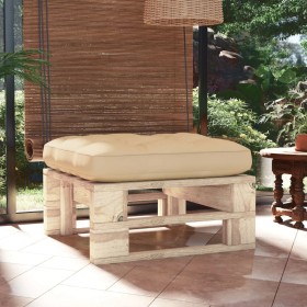 Otomana de jardín de palets madera de pino impregnada en Sofás modulares de exterior | Comprar online en Foro24