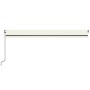 Toldo retráctil automático crema 600x350 cm