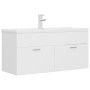 Mueble con lavabo madera de ingeniería blanco