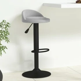 Hellgrauer Küchenhocker aus Samt von vidaXL, Küchenhocker - Ref: Foro24-333590, Preis: 67,25 €, Rabatt: %