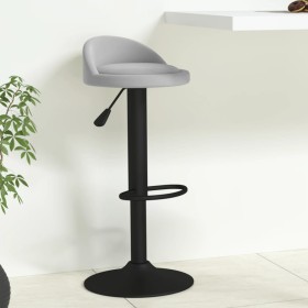 Hellgrauer Küchenhocker aus Samt von vidaXL, Küchenhocker - Ref: Foro24-333590, Preis: 68,55 €, Rabatt: %