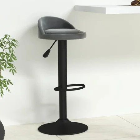 Dunkelgrauer Küchenhocker aus Samt von vidaXL, Küchenhocker - Ref: Foro24-333591, Preis: 67,25 €, Rabatt: %