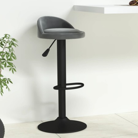 Dunkelgrauer Küchenhocker aus Samt von vidaXL, Küchenhocker - Ref: Foro24-333591, Preis: 68,55 €, Rabatt: %