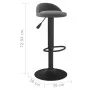 Dunkelgrauer Küchenhocker aus Samt von vidaXL, Küchenhocker - Ref: Foro24-333591, Preis: 67,25 €, Rabatt: %