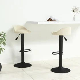 Küchenhocker 2 Einheiten cremefarbener Samt von vidaXL, Küchenhocker - Ref: Foro24-333600, Preis: 107,22 €, Rabatt: %