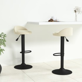 Taburetes de cocina 2 unidades terciopelo crema de vidaXL, Taburetes de cocina - Ref: Foro24-333600, Precio: 113,95 €, Descue...