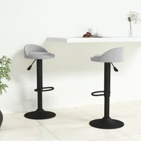 Küchenhocker 2 Einheiten hellgrauer Samt von vidaXL, Küchenhocker - Ref: Foro24-333601, Preis: 96,53 €, Rabatt: %