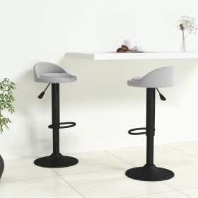 Kitchen stools 2 units light gray velvet by vidaXL, Kitchen stools - Ref: Foro24-333601, Price: 98,75 €, Discount: %