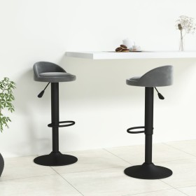 Küchenhocker 2 Einheiten dunkelgrauer Samt von vidaXL, Küchenhocker - Ref: Foro24-333602, Preis: 110,19 €, Rabatt: %