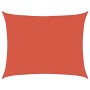 Toldo de vela HDPE terracota 160 g/m² 6x8 m