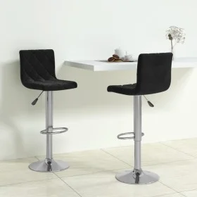 Kitchen stools 2 units black velvet by vidaXL, Kitchen stools - Ref: Foro24-333684, Price: 109,99 €, Discount: %