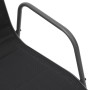Sillas de jardín apilables 2 unidades acero y textilene negro