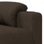 Sillón reclinable eléctrico tela marrón oscuro en Sillones | Comprar online en Foro24