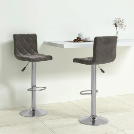 Küchenhocker 2 Einheiten dunkelgrauer Samt von vidaXL, Küchenhocker - Ref: Foro24-333688, Preis: 128,71 €, Rabatt: %